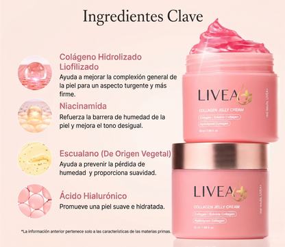 Gelatina Colágenos, elimina tus arrugas en 21 días | LIVEA+
